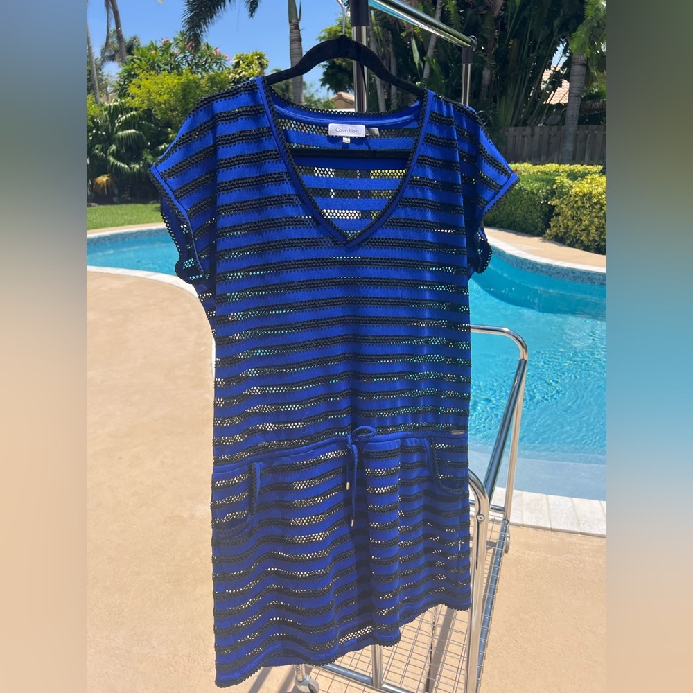 Calvin Klein Tie Waist Swimsuit Coverup